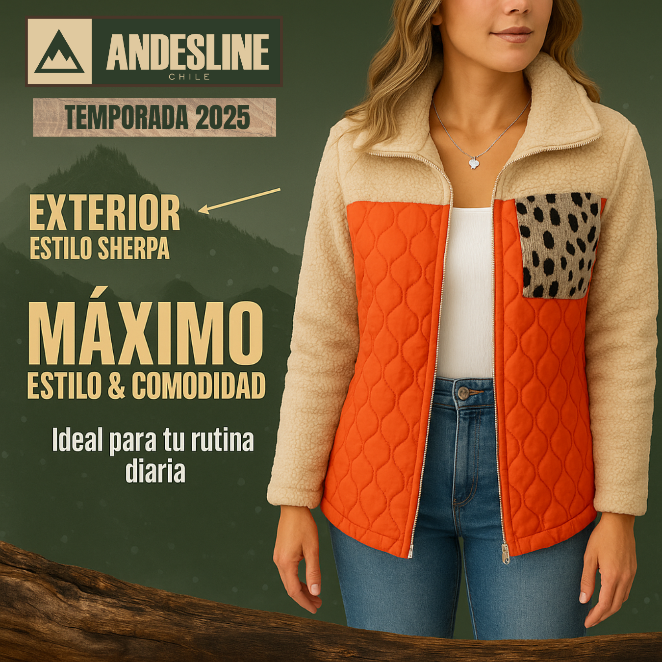 CHAQUETA BONDED™ AndesLine | Temporada Otoño - Invierno ´25