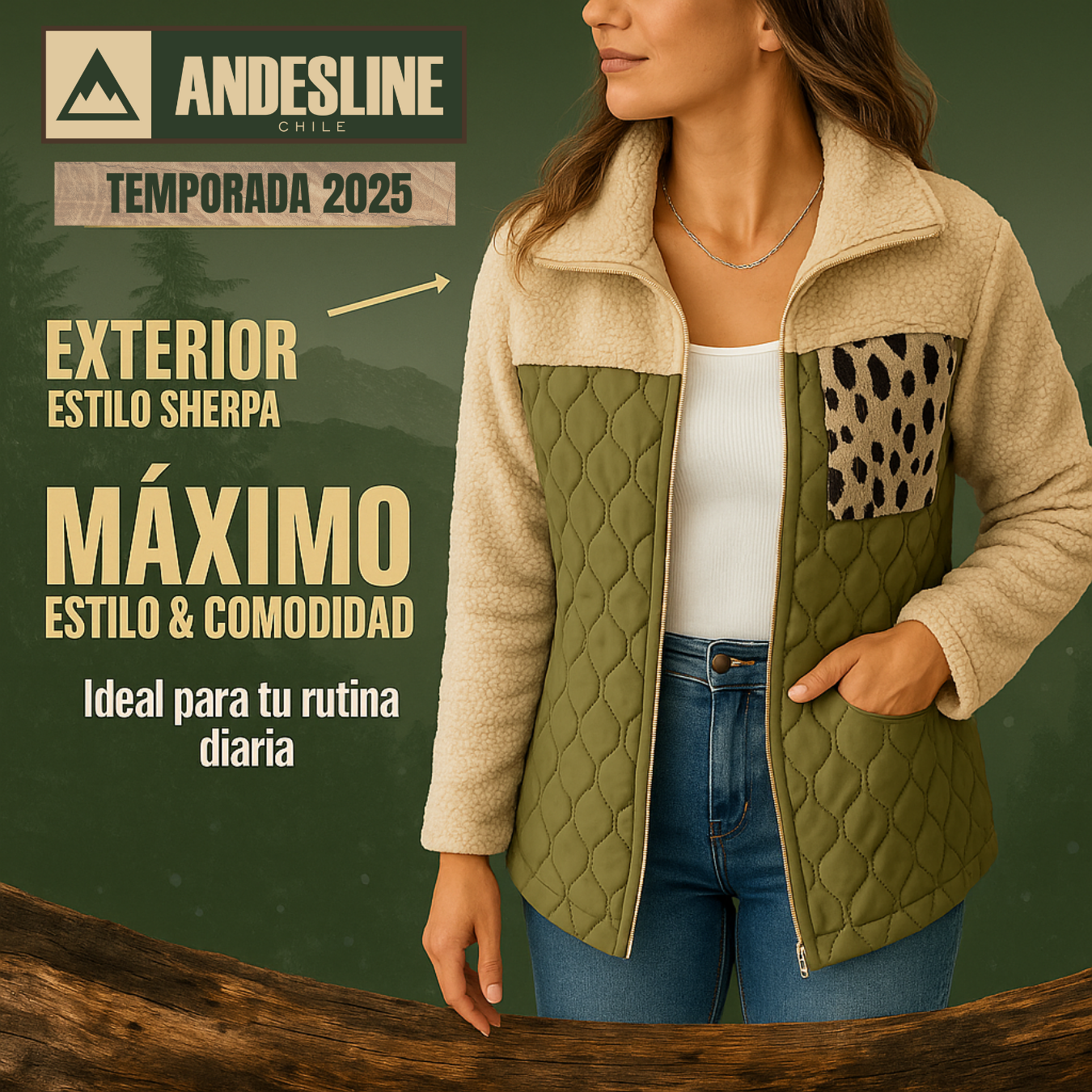 CHAQUETA BONDED™ AndesLine | Temporada Otoño - Invierno ´25
