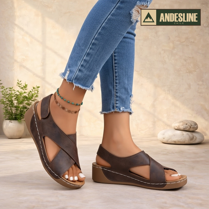 SANDALIAS DE CUERO SOLEY™ Andes Line | Temporada Verano ´26