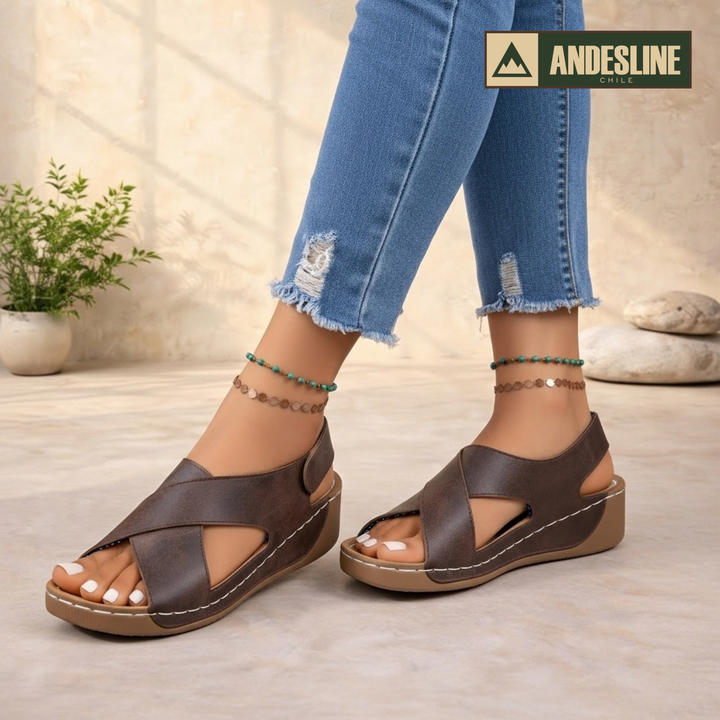 SANDALIAS DE CUERO SOLEY™ Andes Line | Temporada Verano ´26