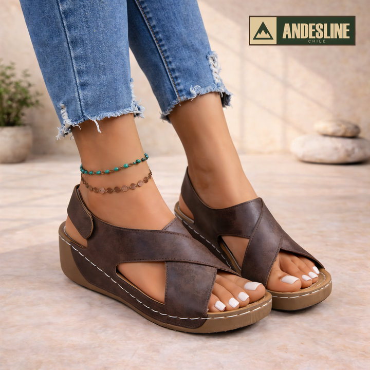 SANDALIAS DE CUERO SOLEY™ Andes Line | Temporada Verano ´26